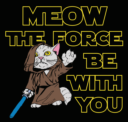 (image for) Meow the Force T-Shirt